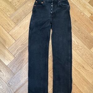 Re/Done Black Denim